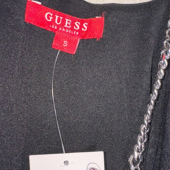 Guess Black Top with Chain Detail - Picture 2 of 6